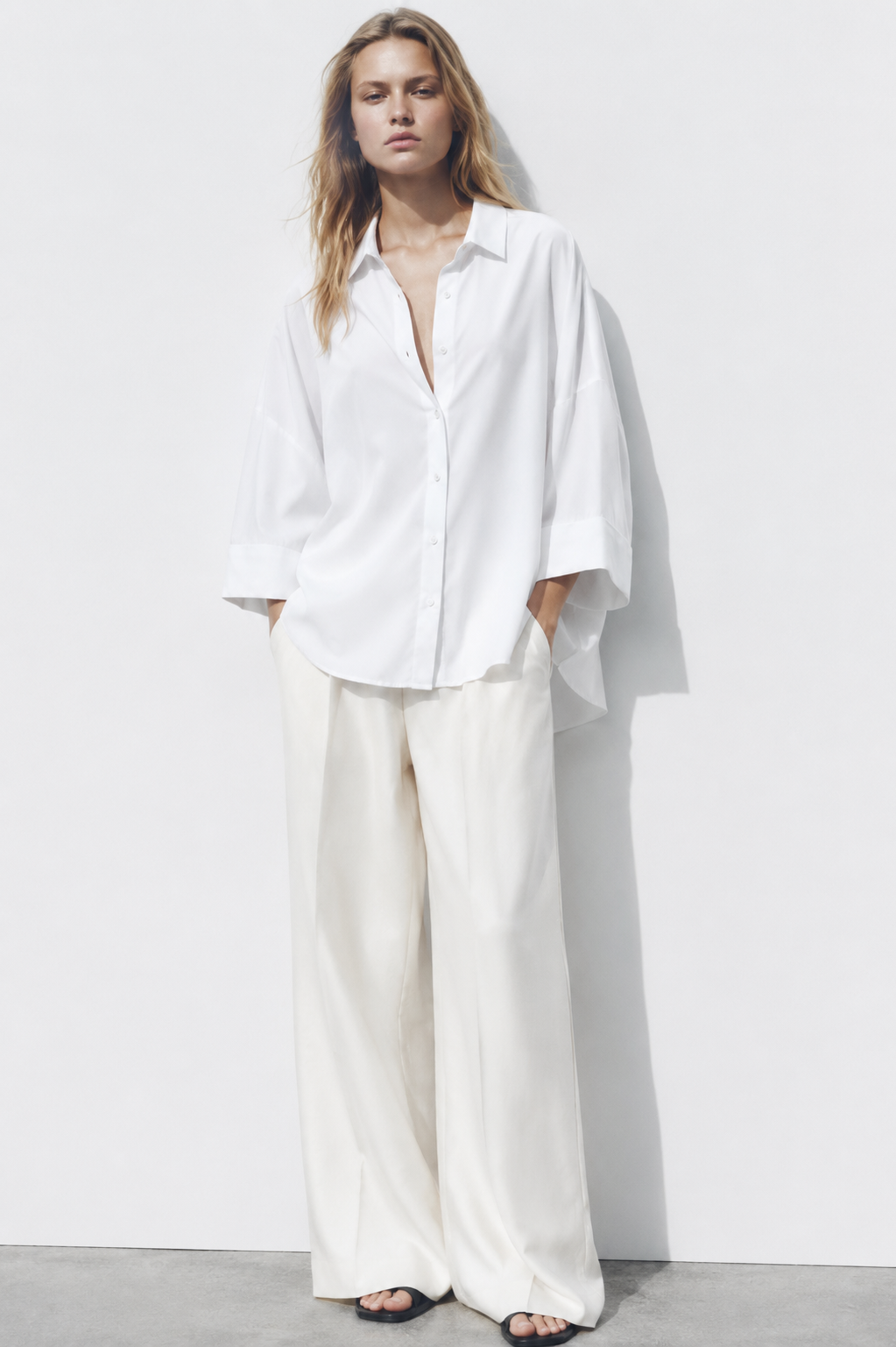 CHEMISE À COL CLASSIQUE AMPLE