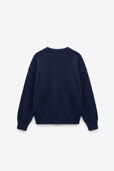 PULL OVERSIZE À COL ROND