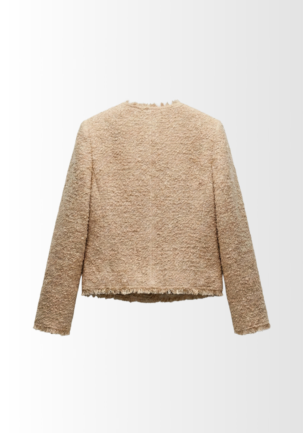 VESTE COURTE BOUCLÉE À BOUTONS OR
