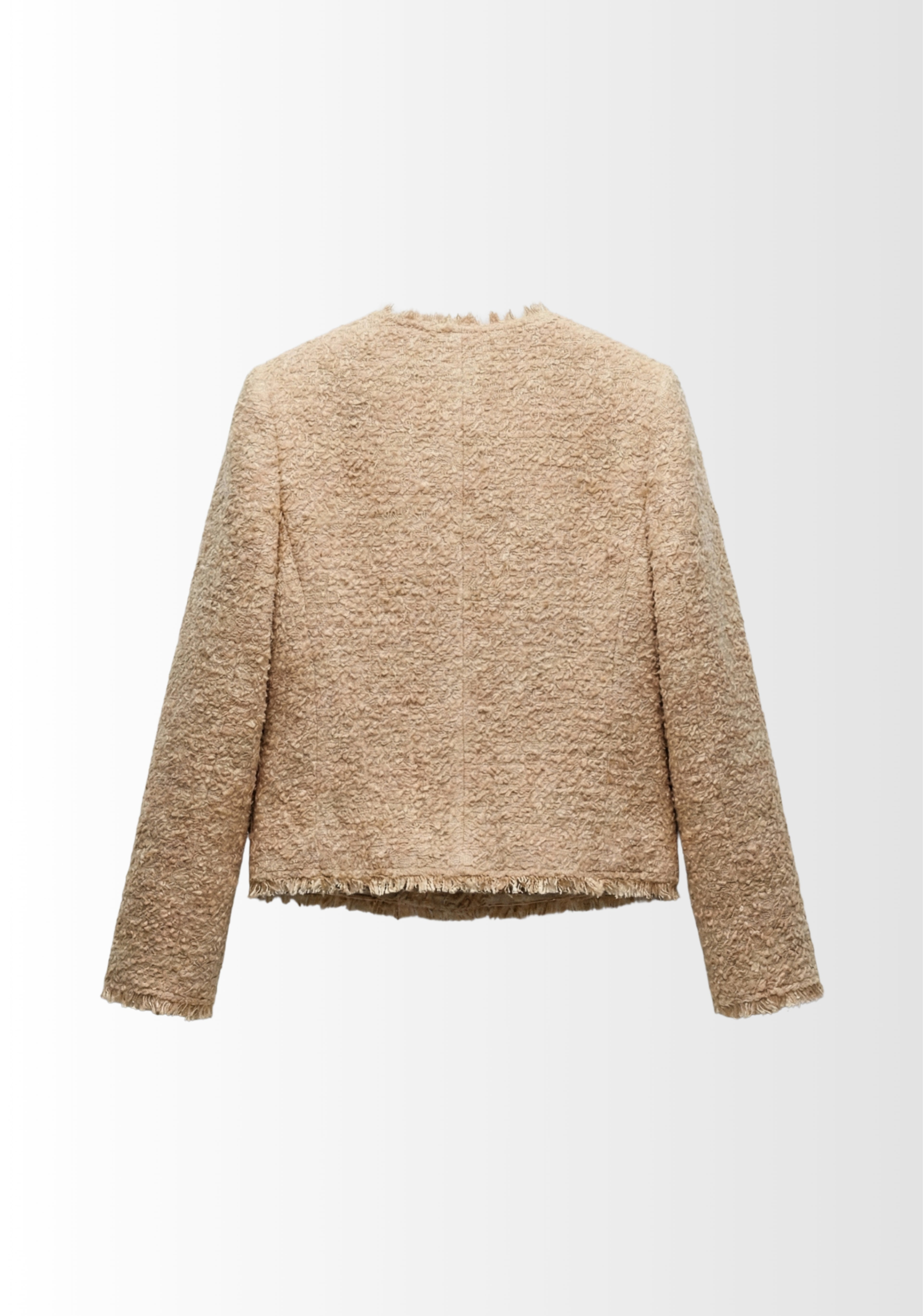 VESTE COURTE BOUCLÉE À BOUTONS OR