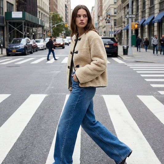 VESTE TEXTURÉE À FERMETURE HORN