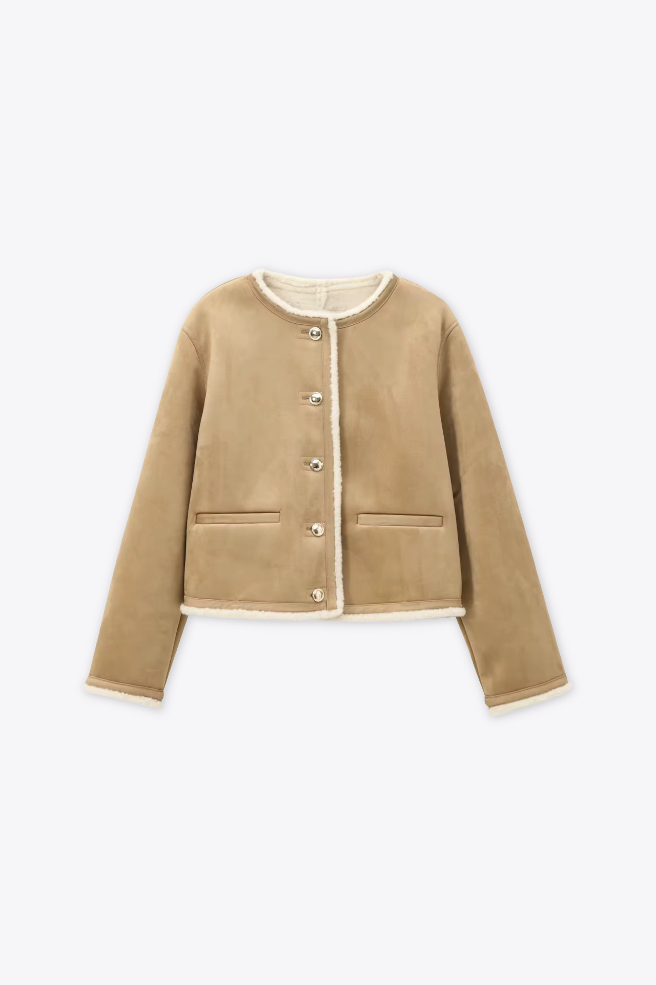 VESTE COURTE RÉVERSIBLE DOUBLÉE POLAIRE