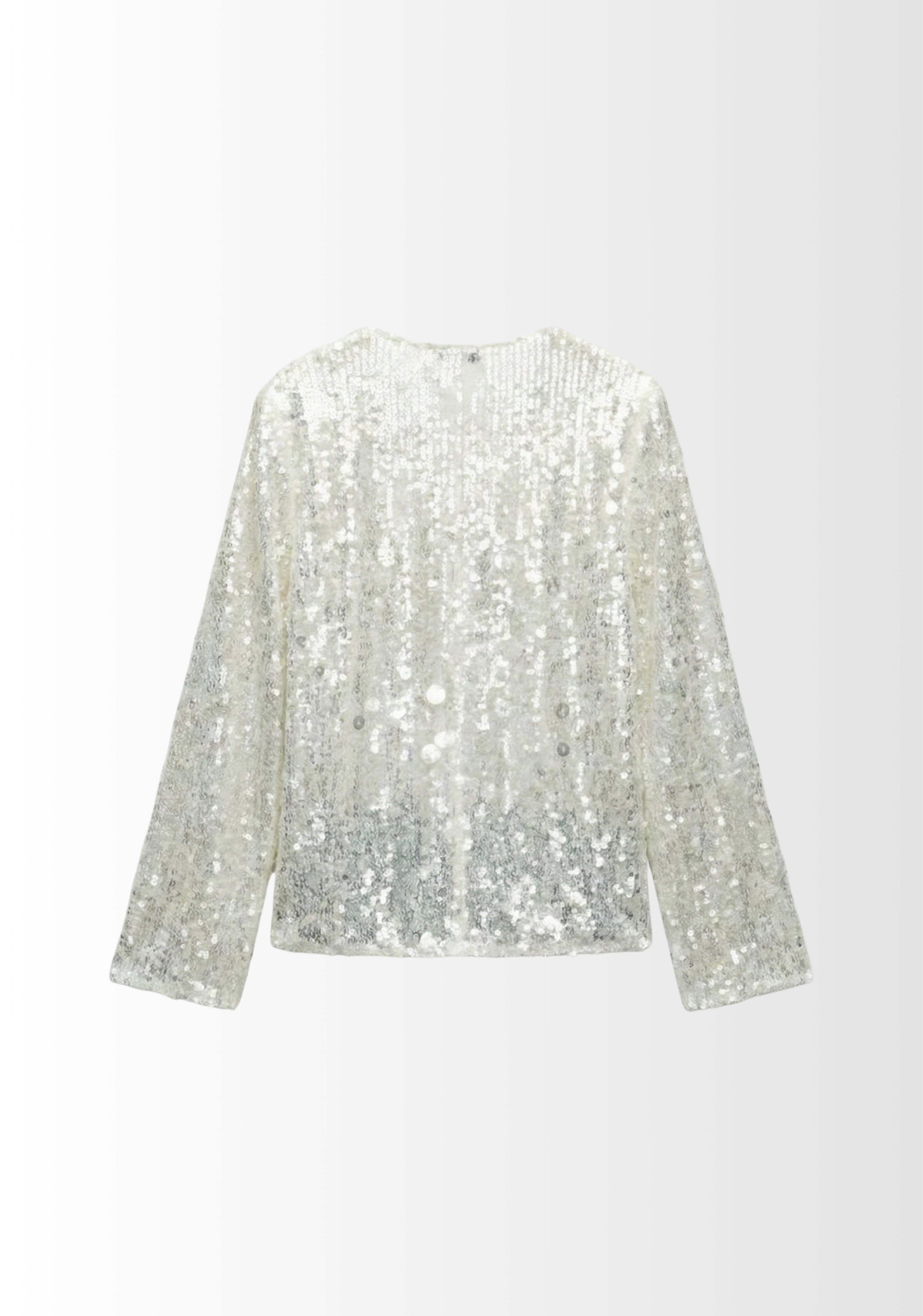 VESTE CACHE-CŒUR À PAILLETTES