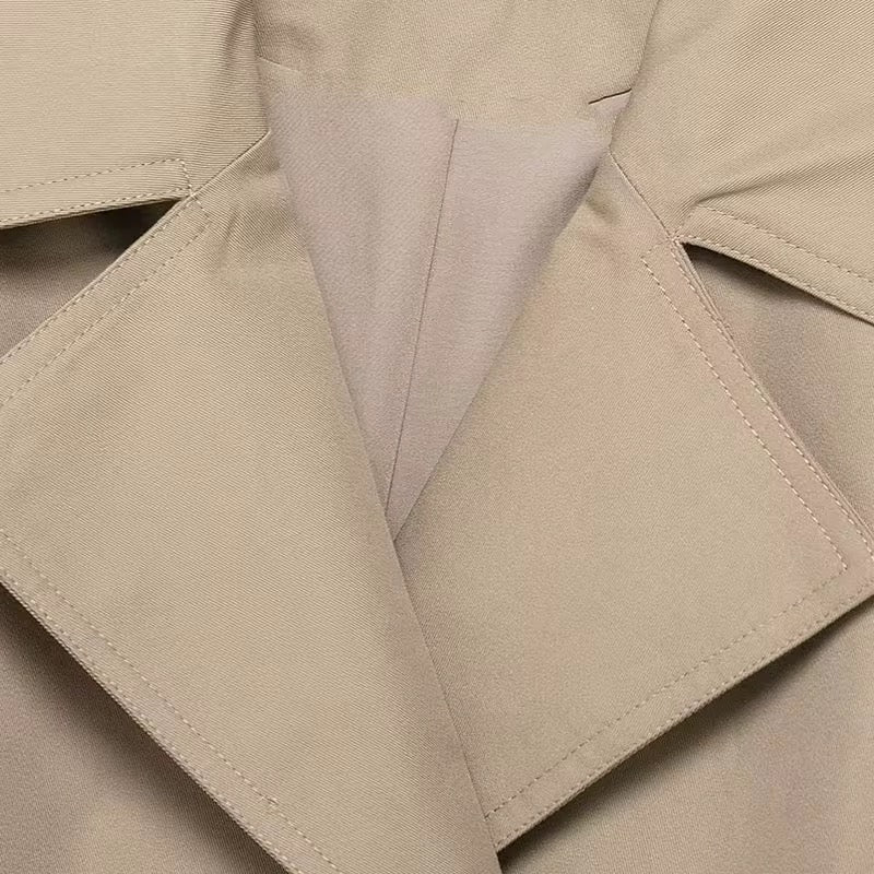 TRENCH COURT STRUCTURÉ À DOUBLE BOUTONNAGE