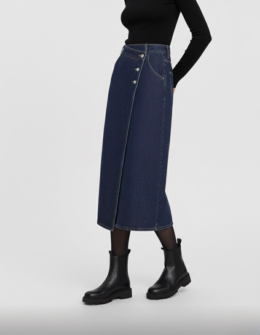 JUPE EN JEAN PORTEFEUILLE