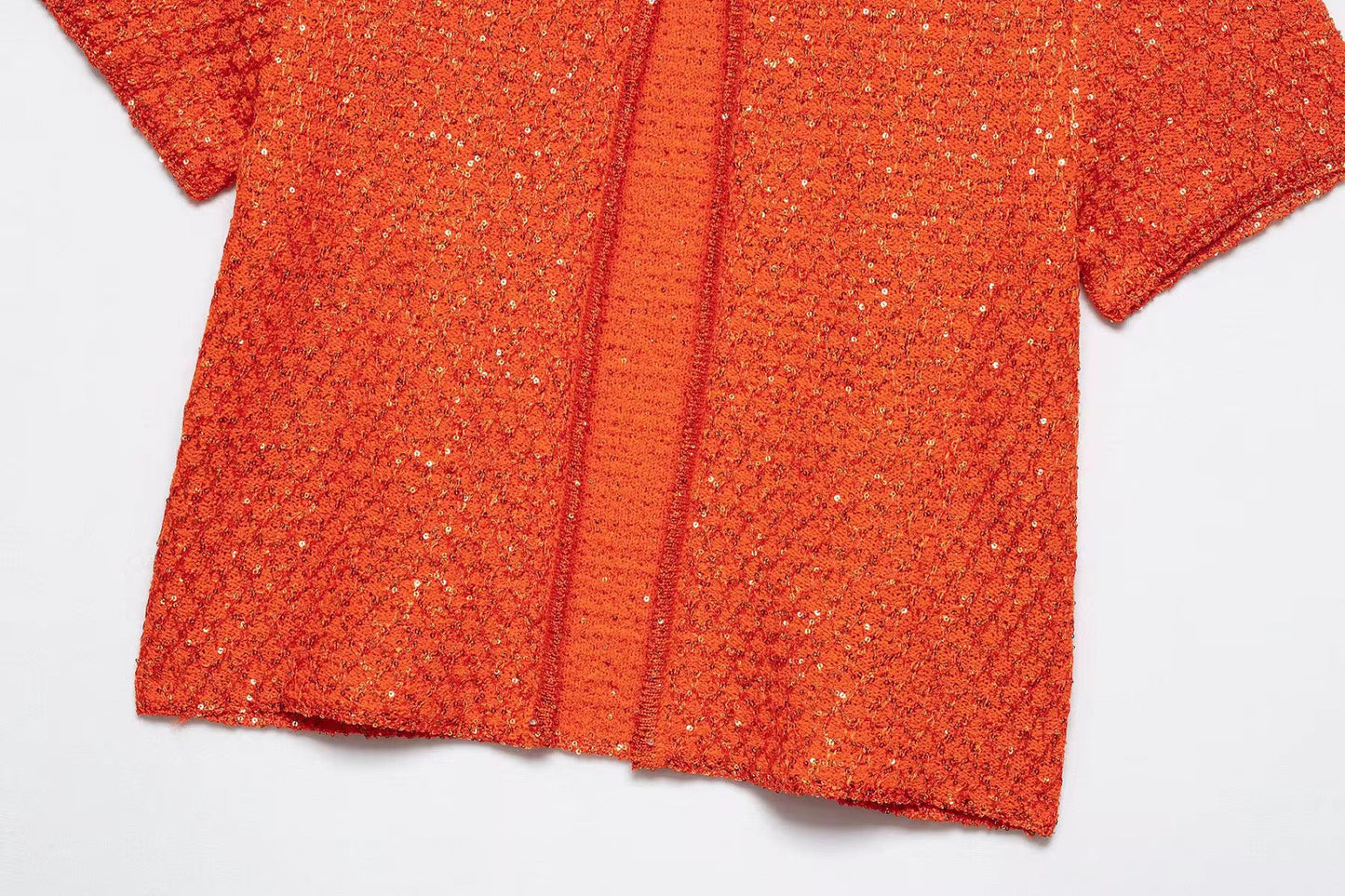 TOP IN MAGLIA CON PAILLETTES