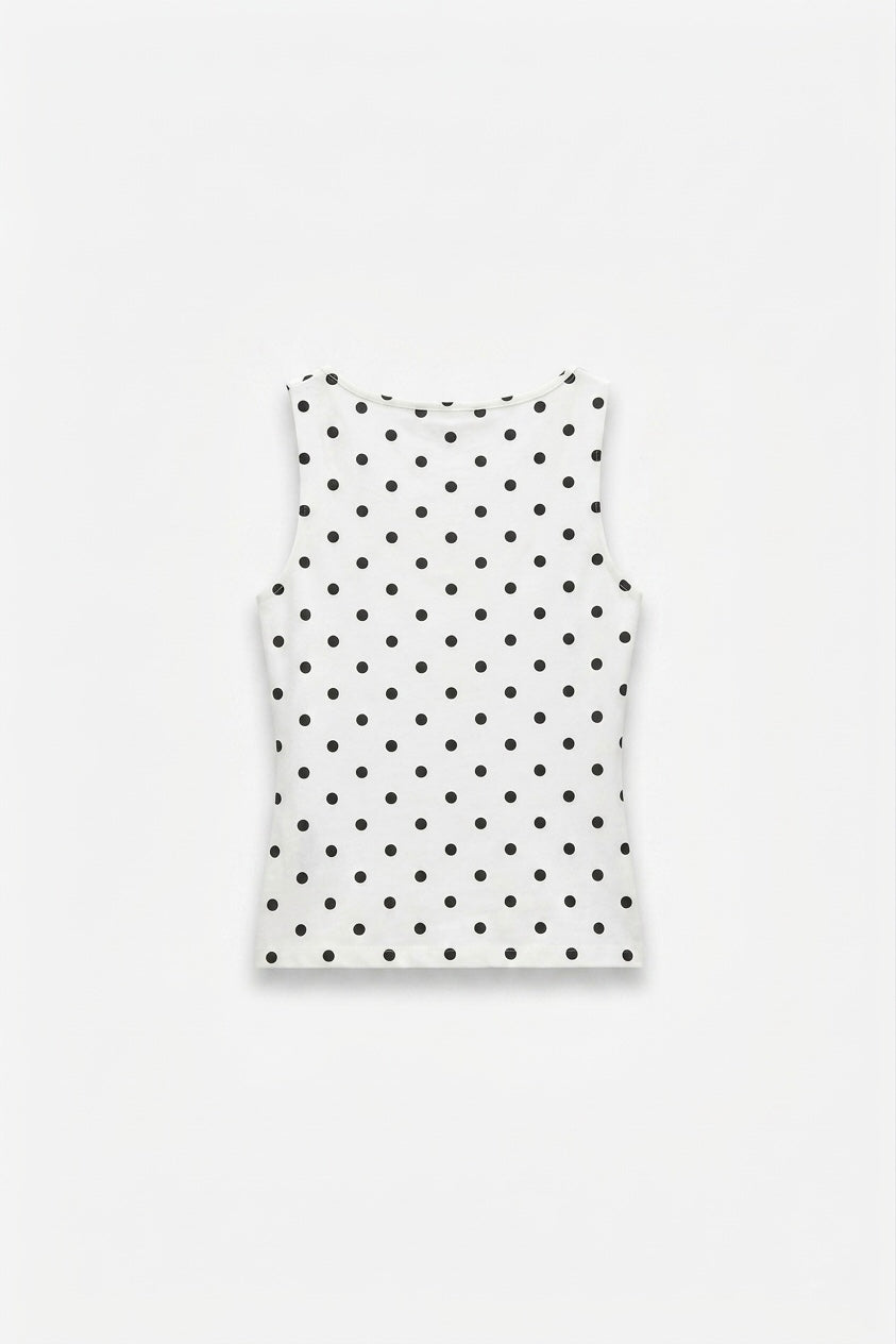 POLKA DOT TANK TOP