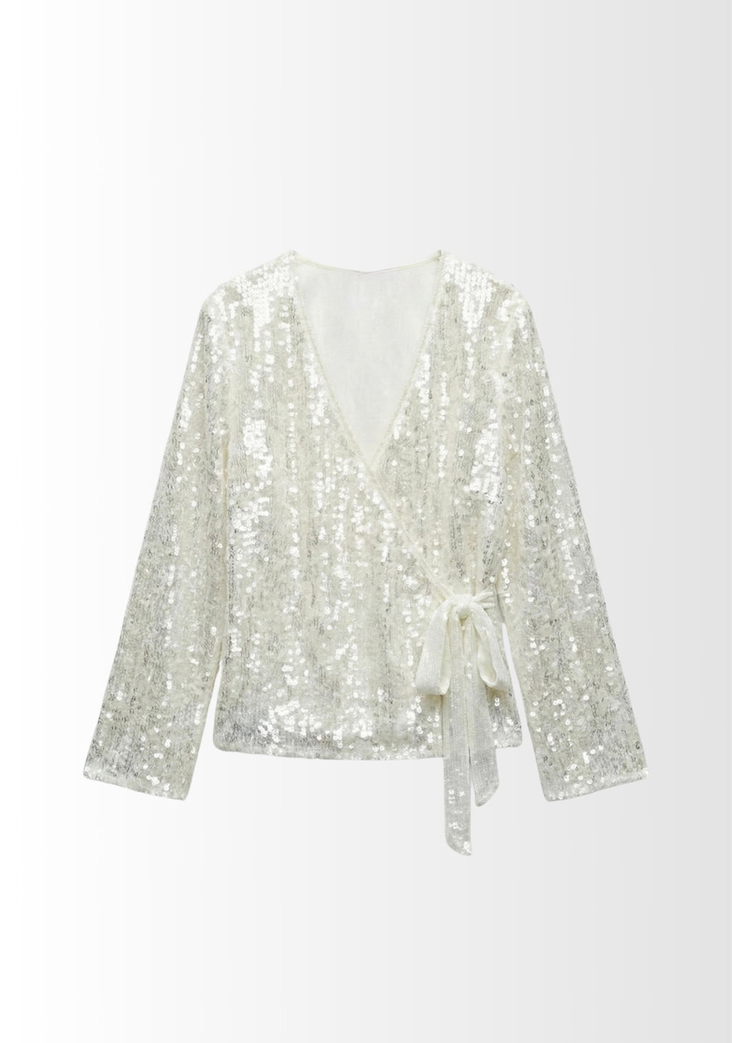VESTE CACHE-CŒUR À PAILLETTES