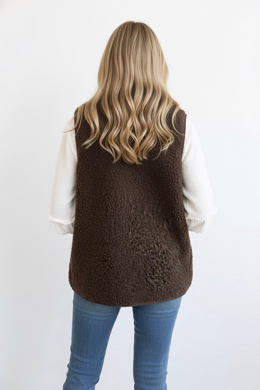 GILET TEXTURÉ BOUTONNÉ