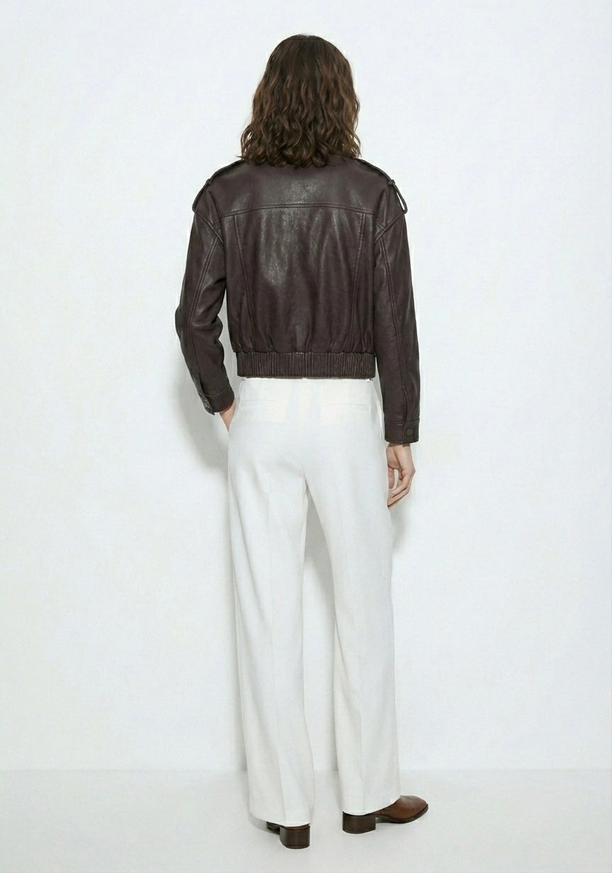 BLOUSON COURT À POCHES RABATTUES