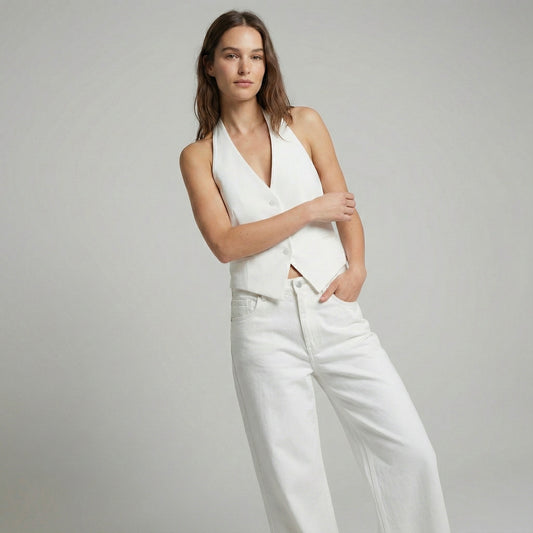 GILET AJUSTÉ AVEC DÉCOLLETÉ PLONGEANT