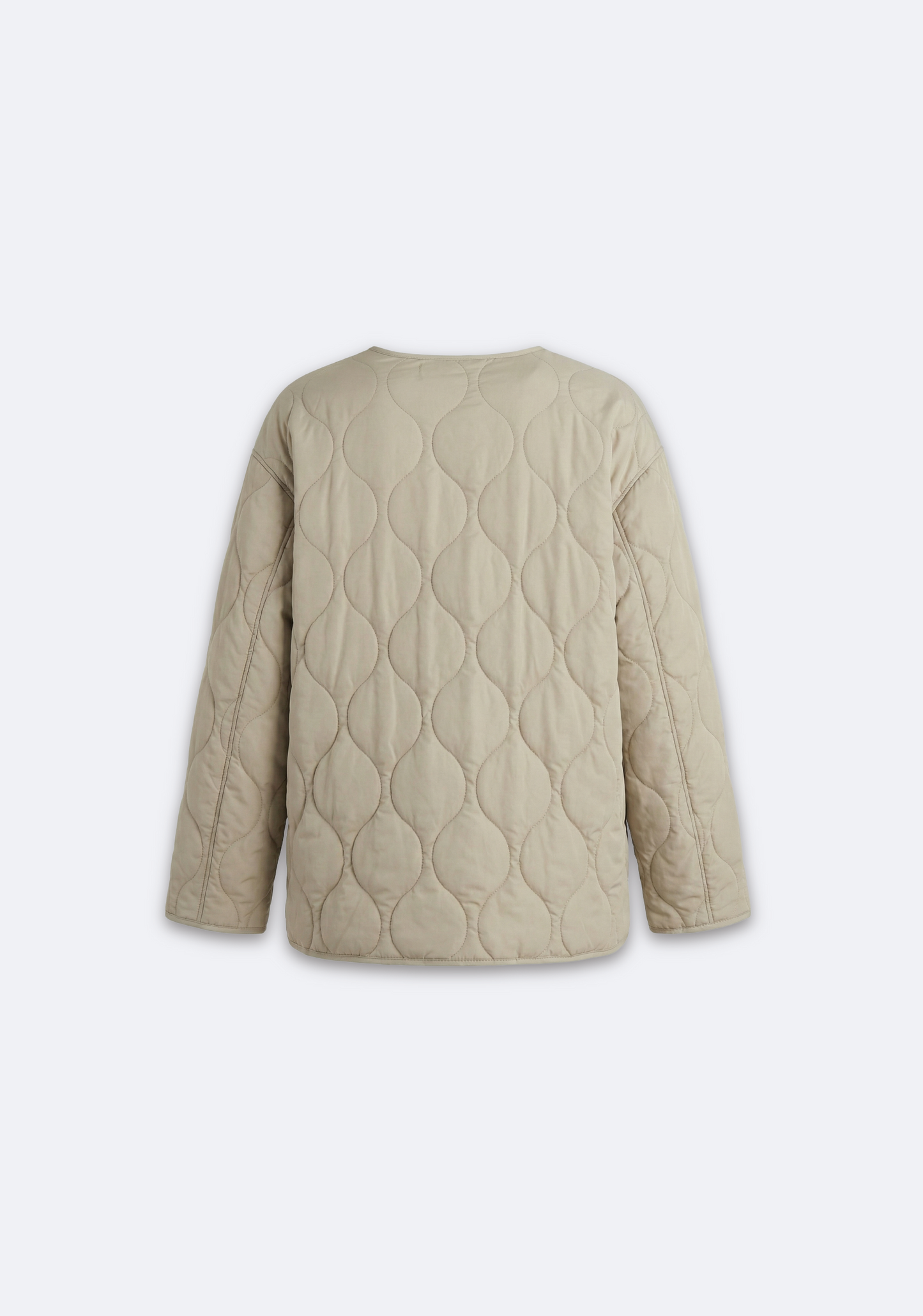 VESTE MATELASSÉE ZIPPÉE À COL ROND