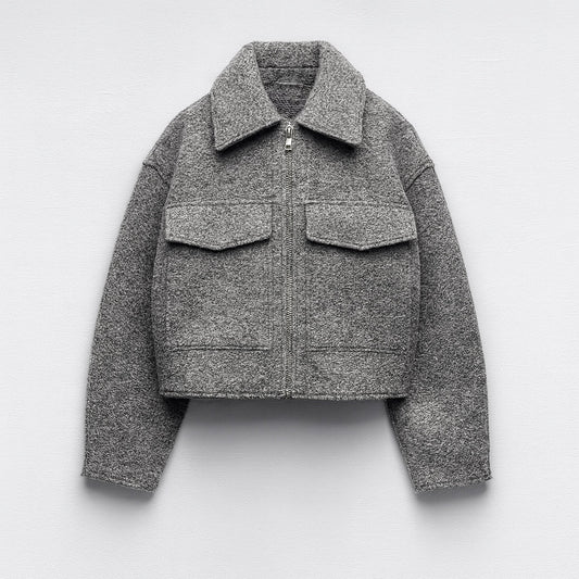 VESTE COURTE EN MAILLE