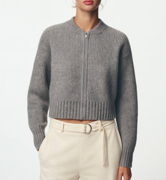 VESTE À COL ROND