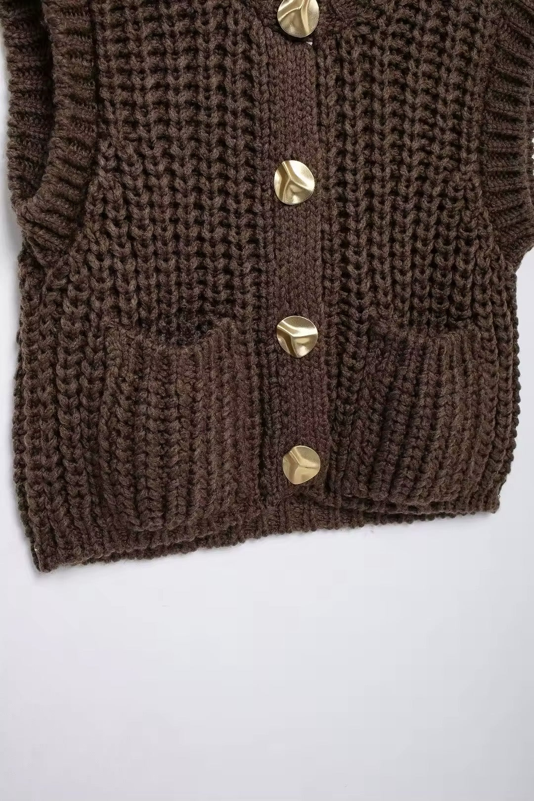 CARDIGAN EN TRICOT SANS MANCHES