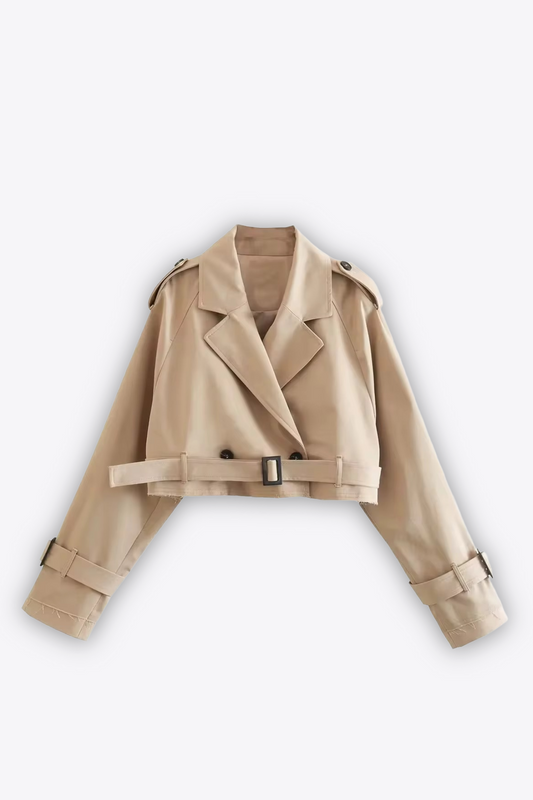 TRENCH-COAT COURT CROISÉ