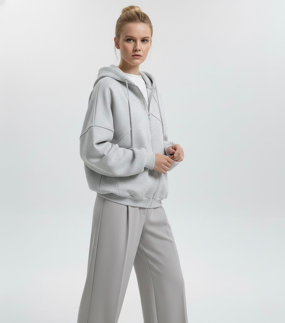 SWEAT ZIPPÉ OVERSIZE