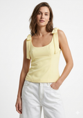 TOP JAUNE DRAPÉ