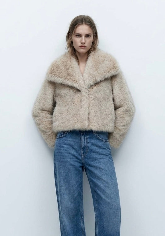 VESTE EFFET FOURRURE