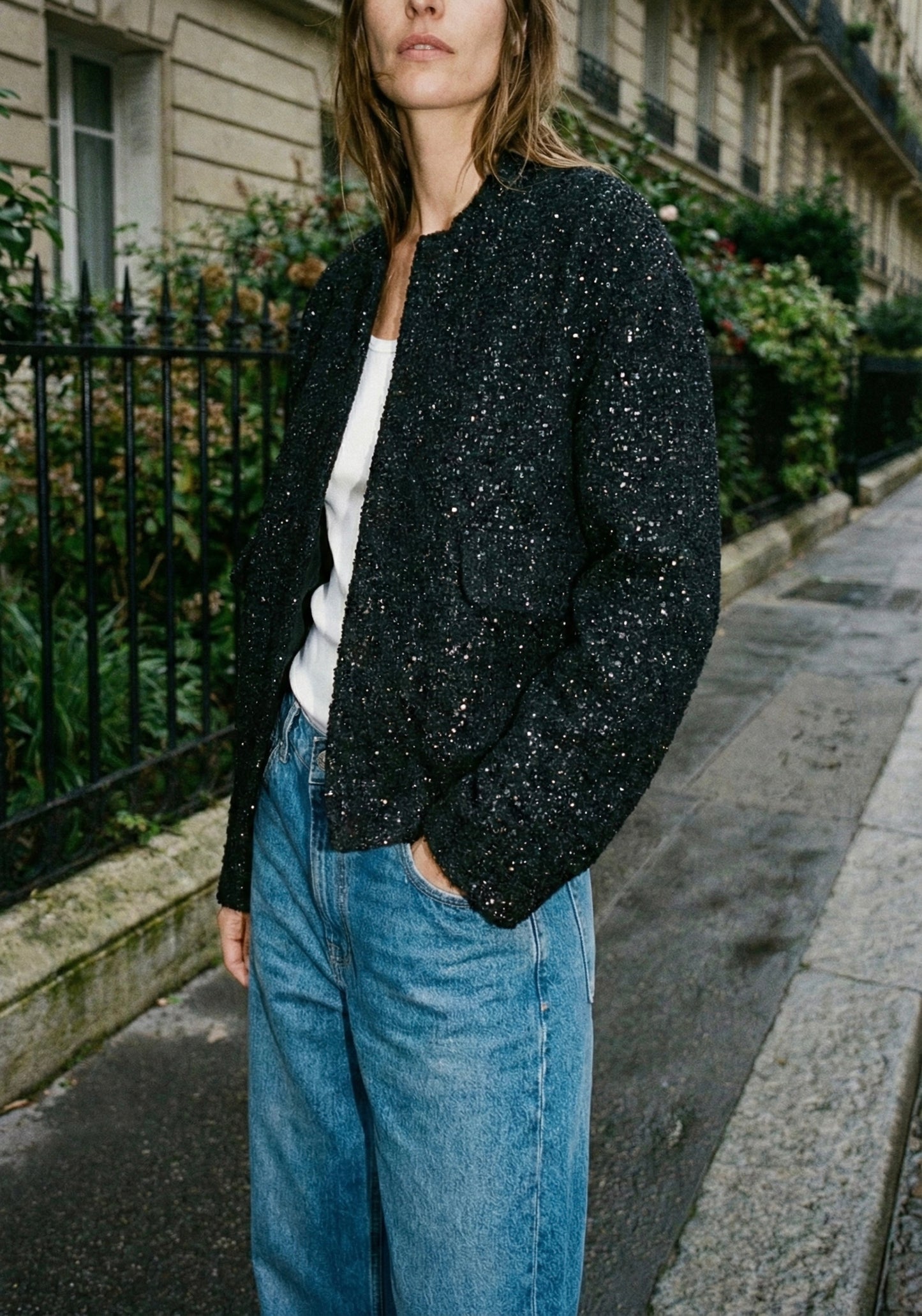 Embroidered sequined jacket - Women 