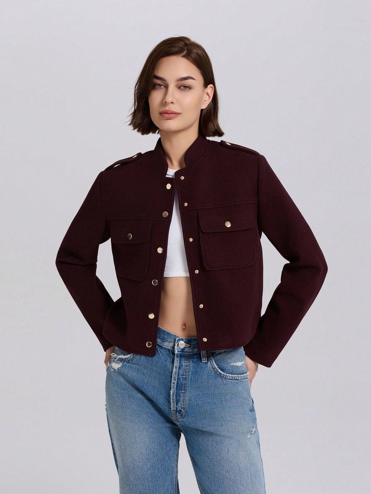 VESTE MILITAIRE STRUCTURÉE