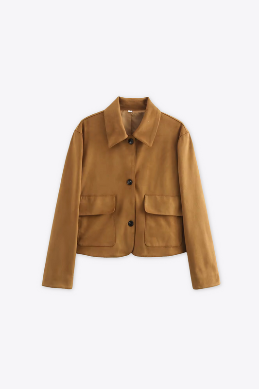 GIACCA IN PELLE SCAMOSCIATA PU