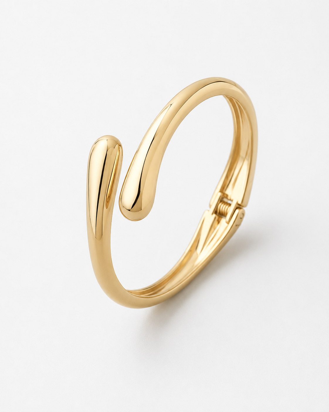 BRACELET RIGIDE GOUTTE POLI