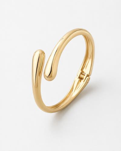 BRACELET RIGIDE GOUTTE POLI