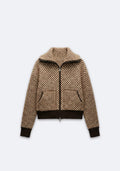 VESTE ZIPPÉE EN MAILLE TEXTURÉE