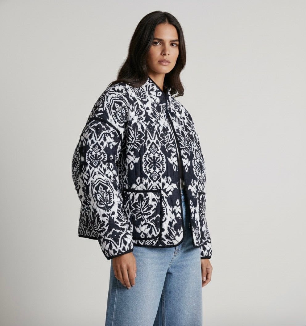 VESTE MATELASSÉE IMPRIMÉE