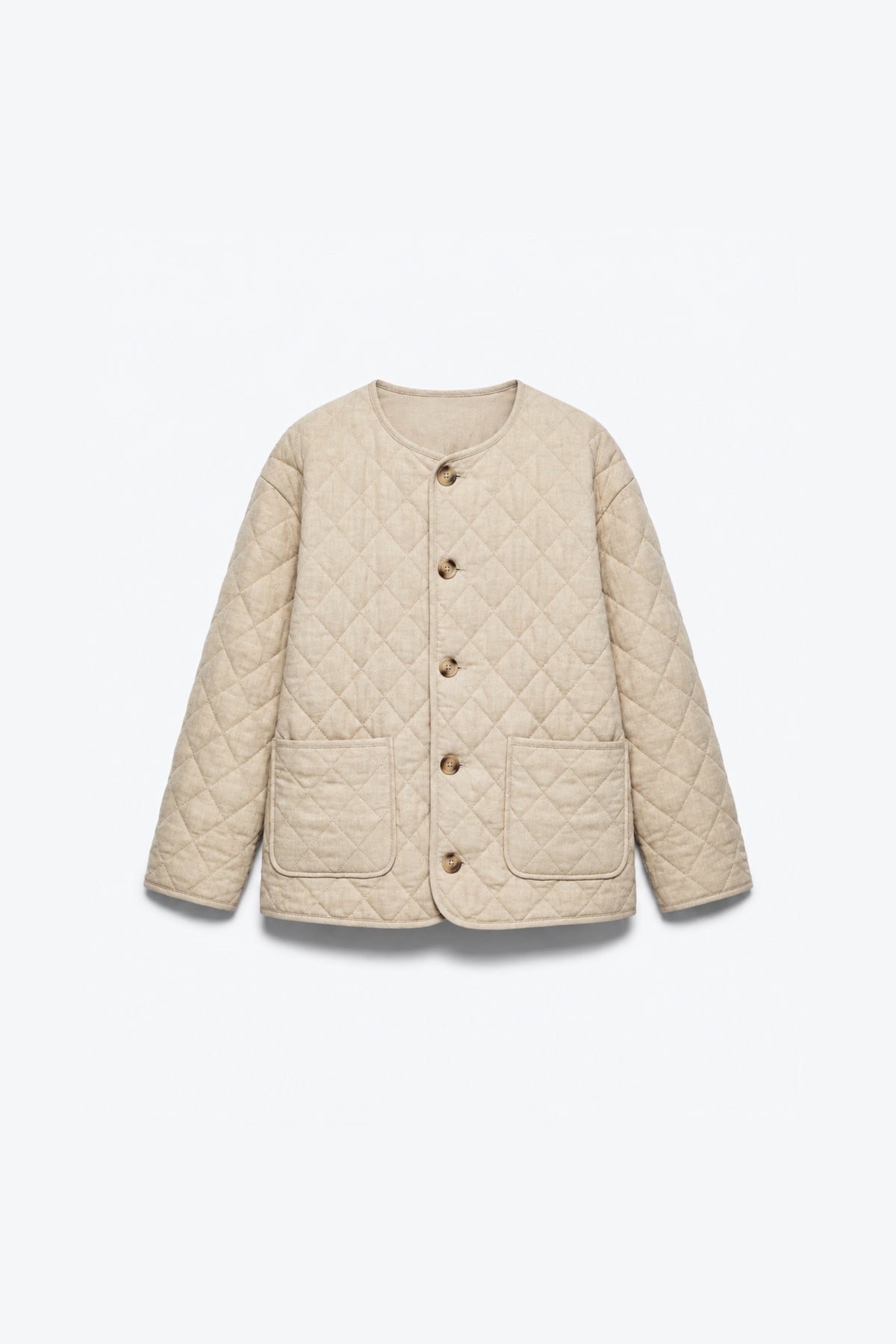 VESTE MATELASSÉE À SURPIQÛRES LOSANGES