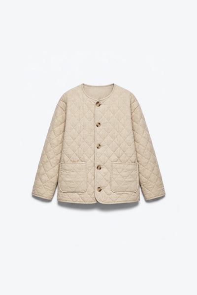 VESTE MATELASSÉE À SURPIQÛRES LOSANGES