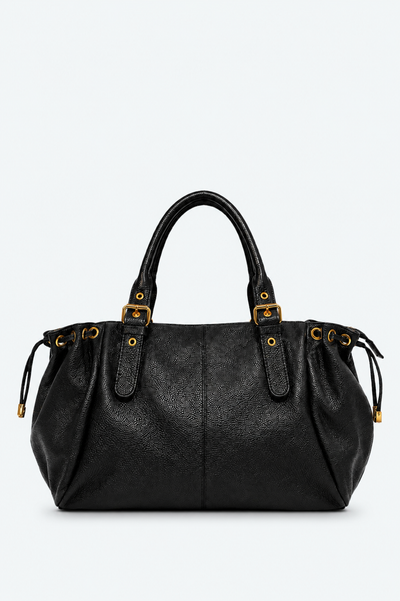 SAC BASSET EN CUIR GRAINÉ ITALIEN