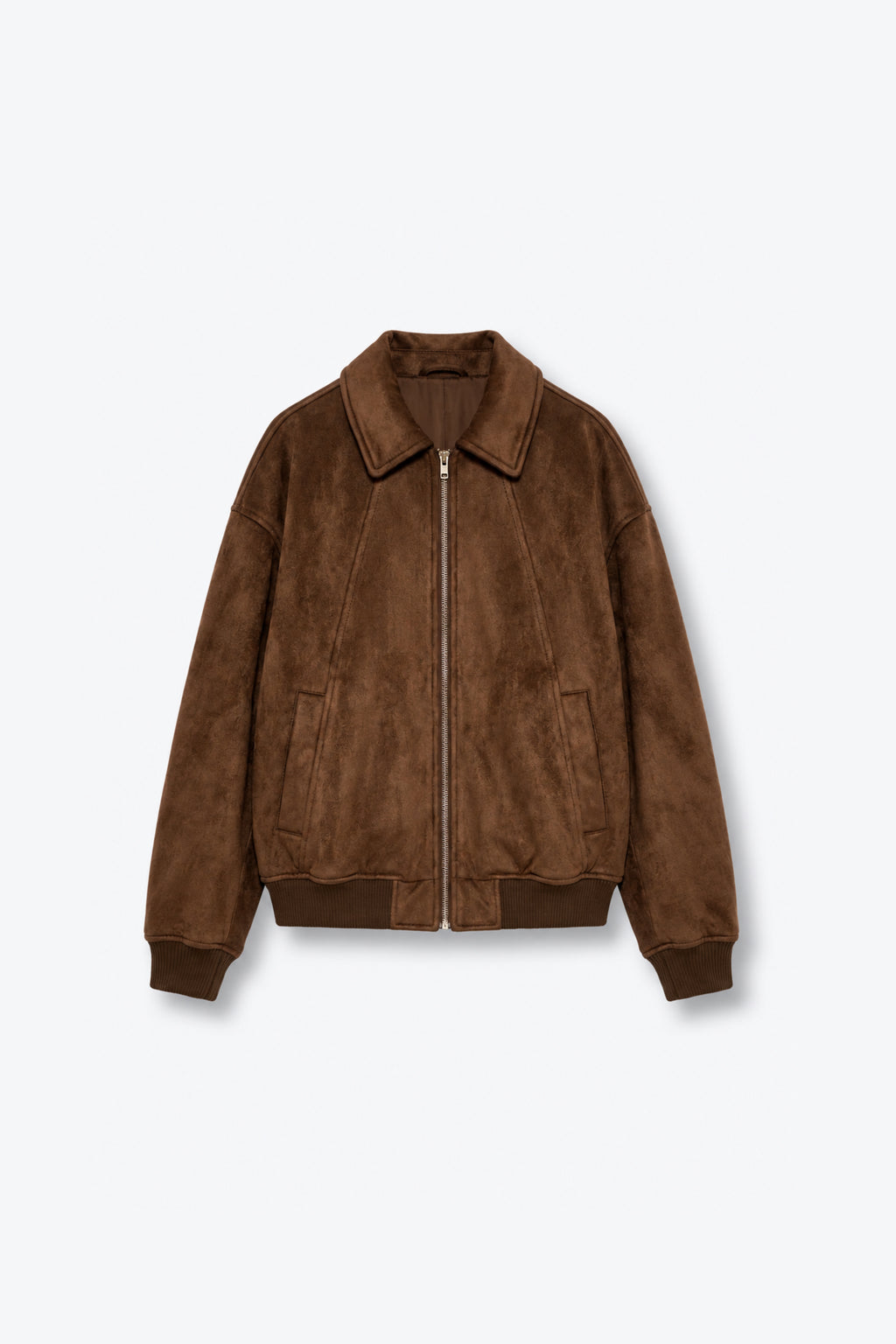 RIB-KNIT ZIP JACKET