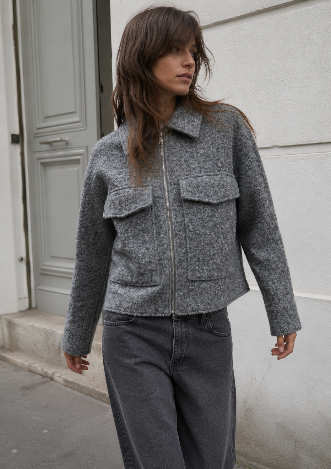 VESTE COURTE EN MAILLE