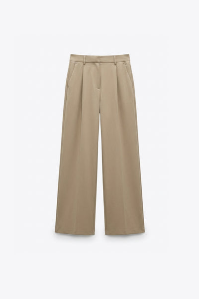 PANTALON DROIT À PINCES