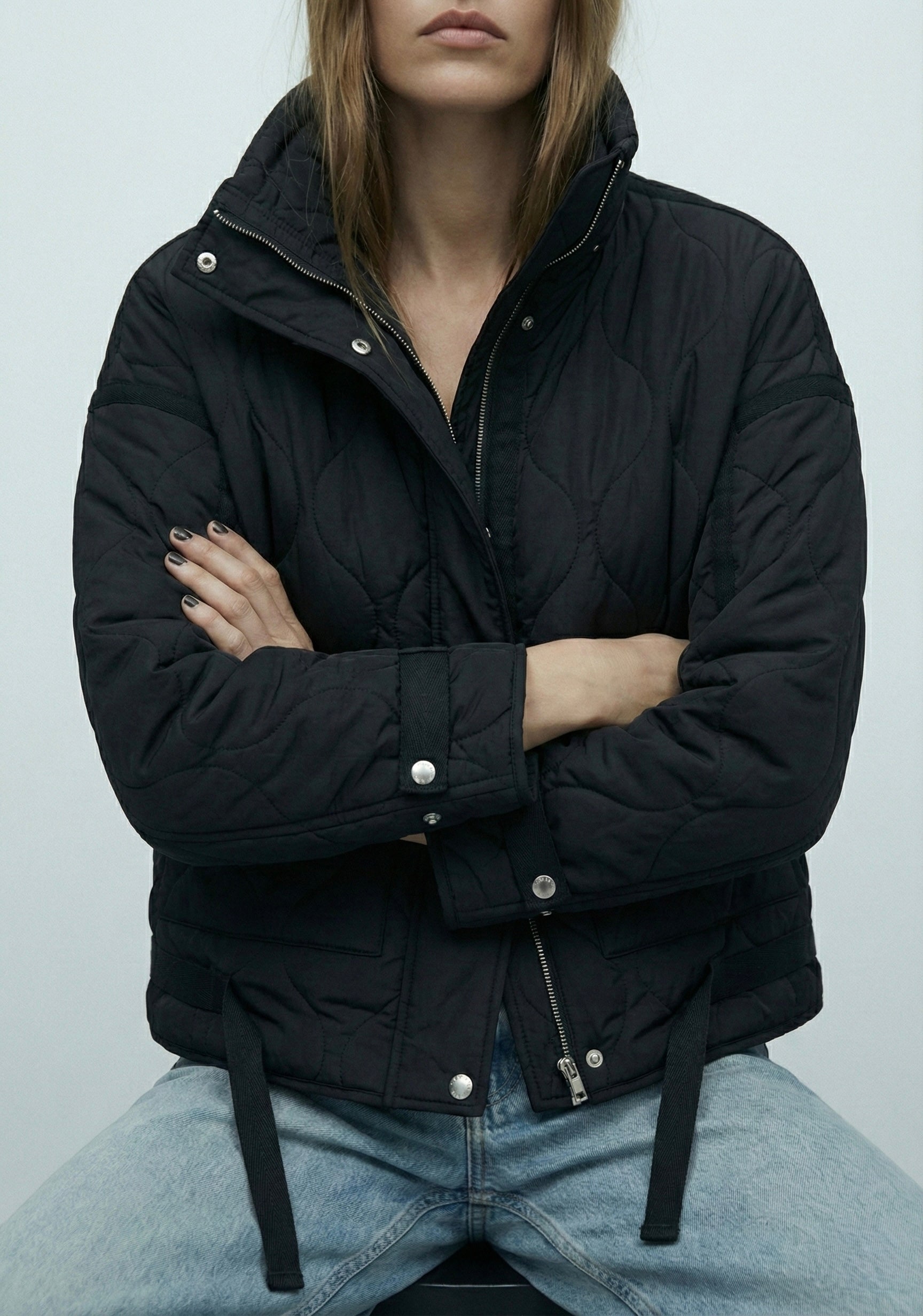 Giacca abbottonata con collo a revers