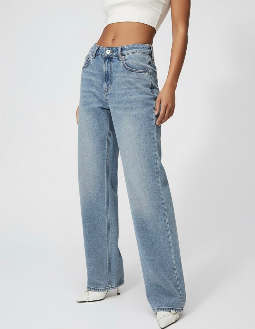 JEAN LARGE DÉLAVÉ CLASSIQUE