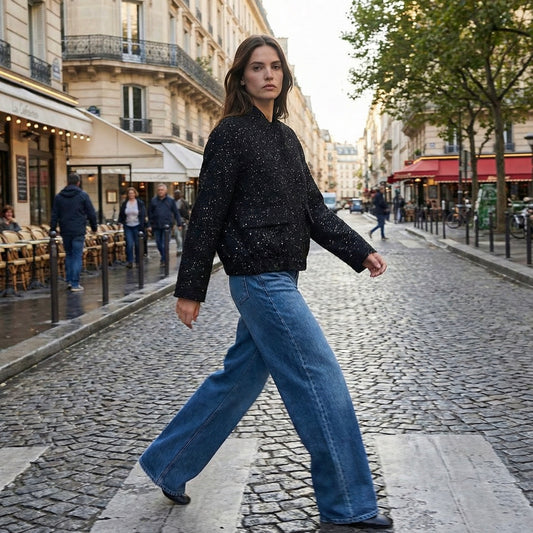 BLOUSON À PAILLETTES