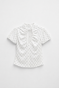 CHEMISE MANCHES BOUFFANTES COL NOUÉ