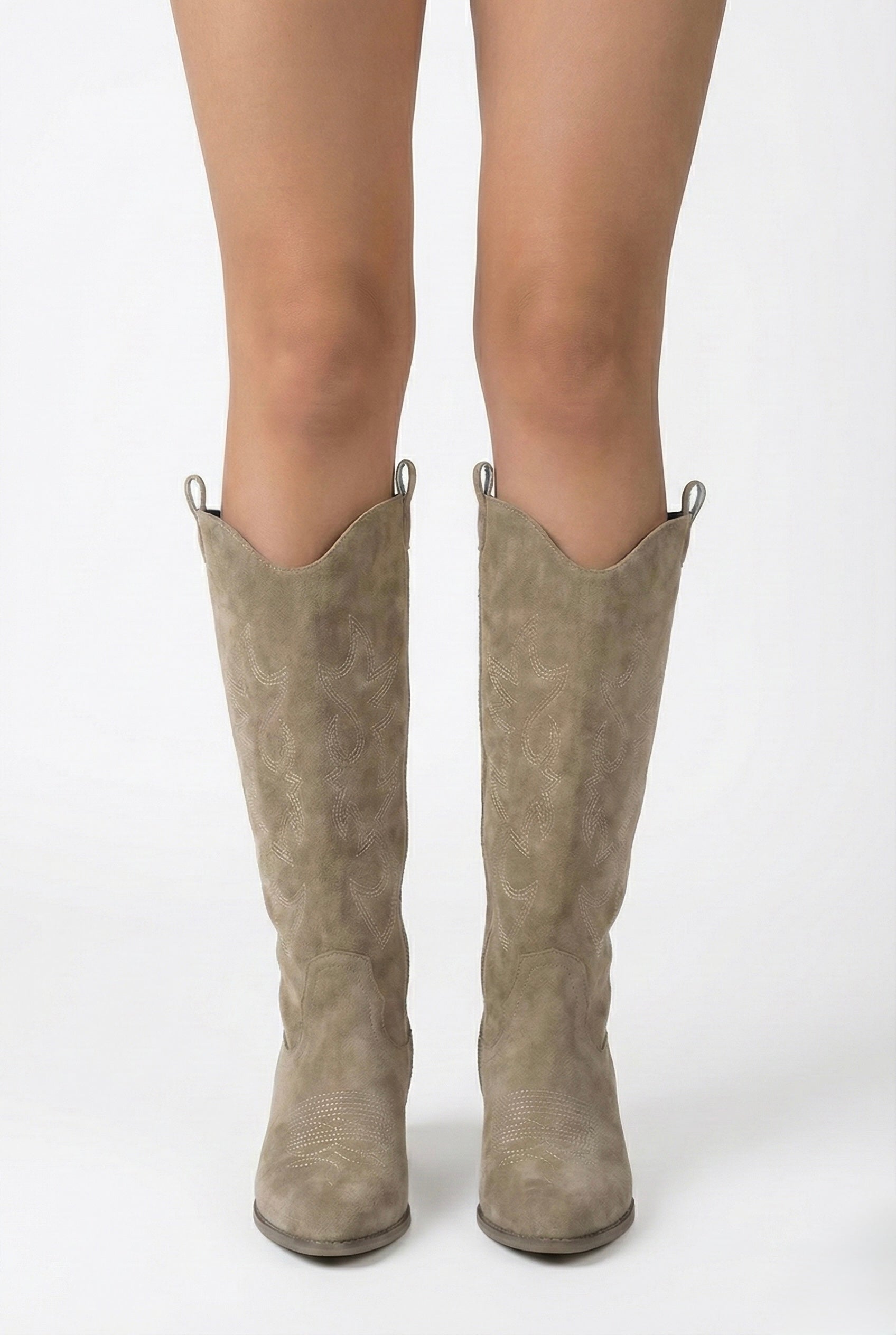 STIVALETTI CON TACCO SMUSSATO