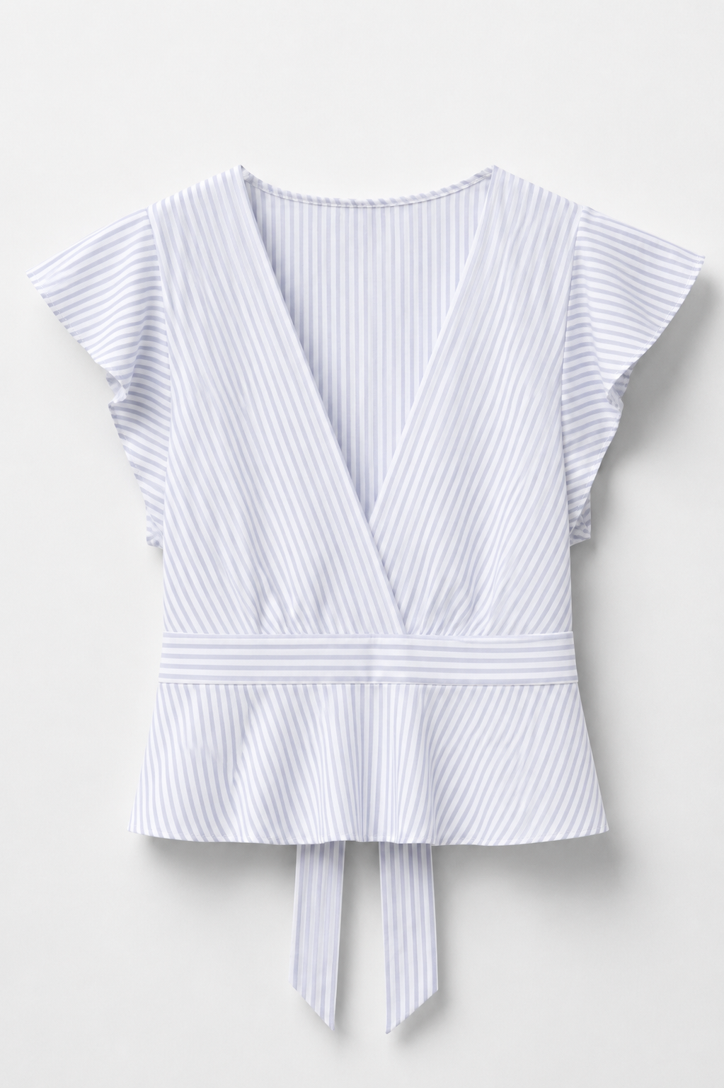 BLOUSE CACHE-CŒUR À VOLANTS