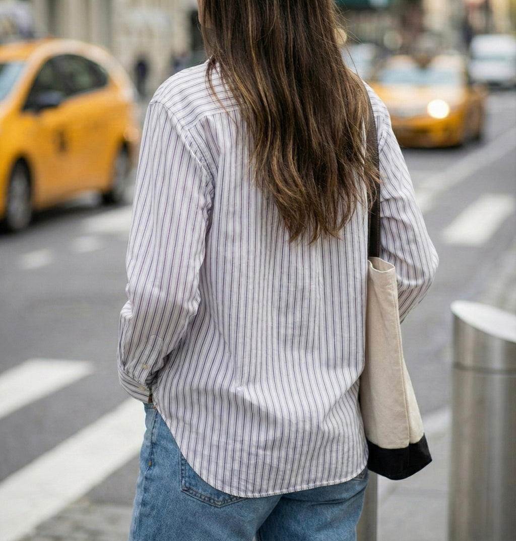 CHEMISE AJUSTÉE À RAYURES FINES