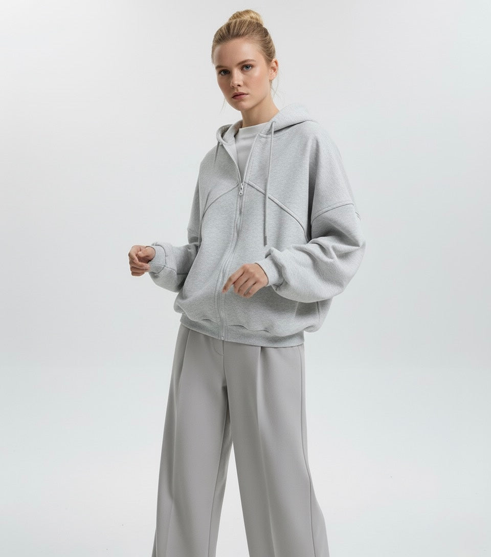 SWEAT ZIPPÉ OVERSIZE