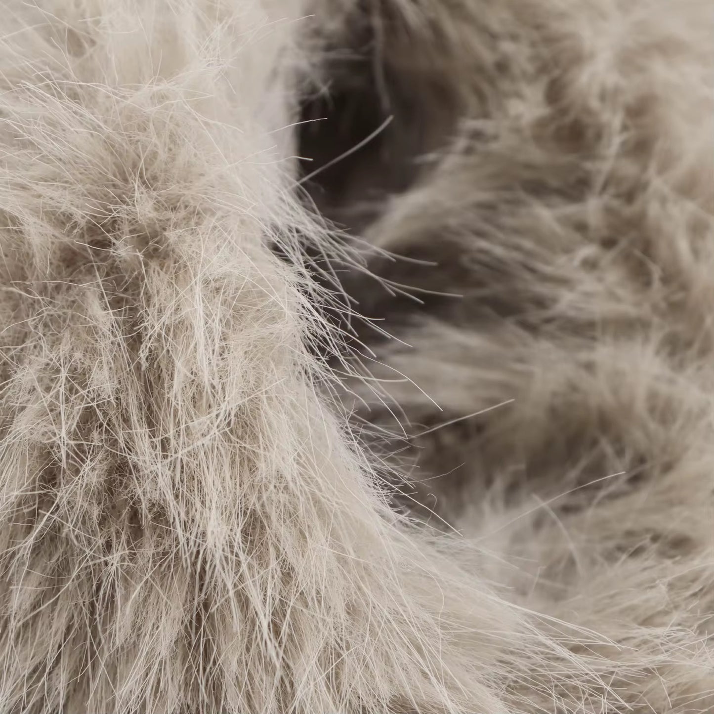 GILET SANS MANCHES EFFET FOURRURE