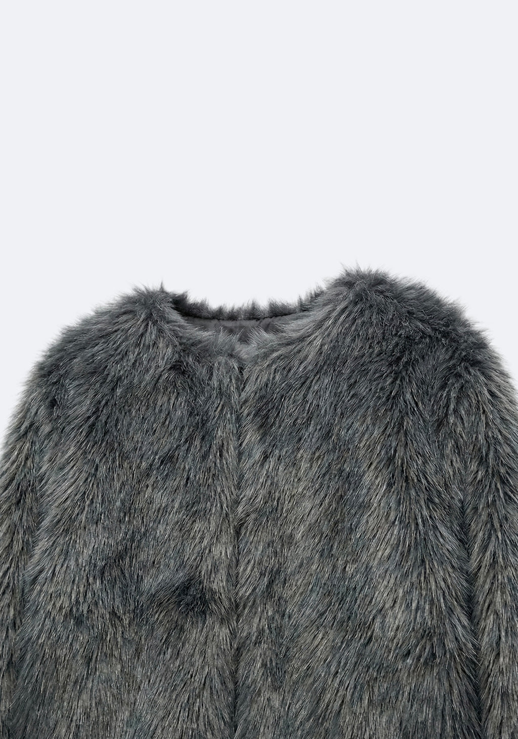 VESTE TEXTURÉE EFFET FOURRURE