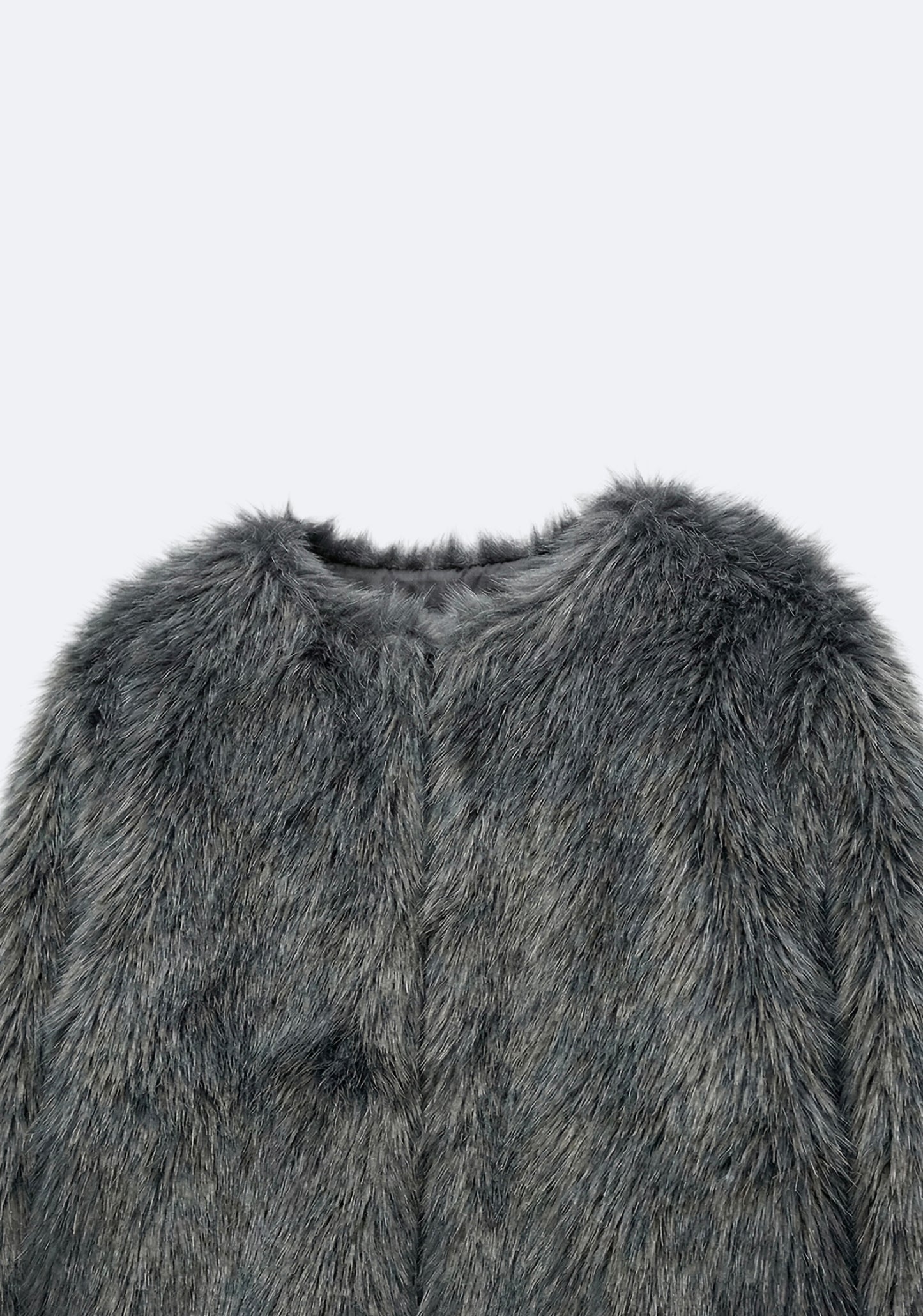 VESTE TEXTURÉE EFFET FOURRURE