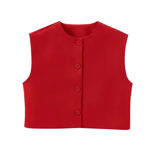 GILET COURT SANS MANCHES