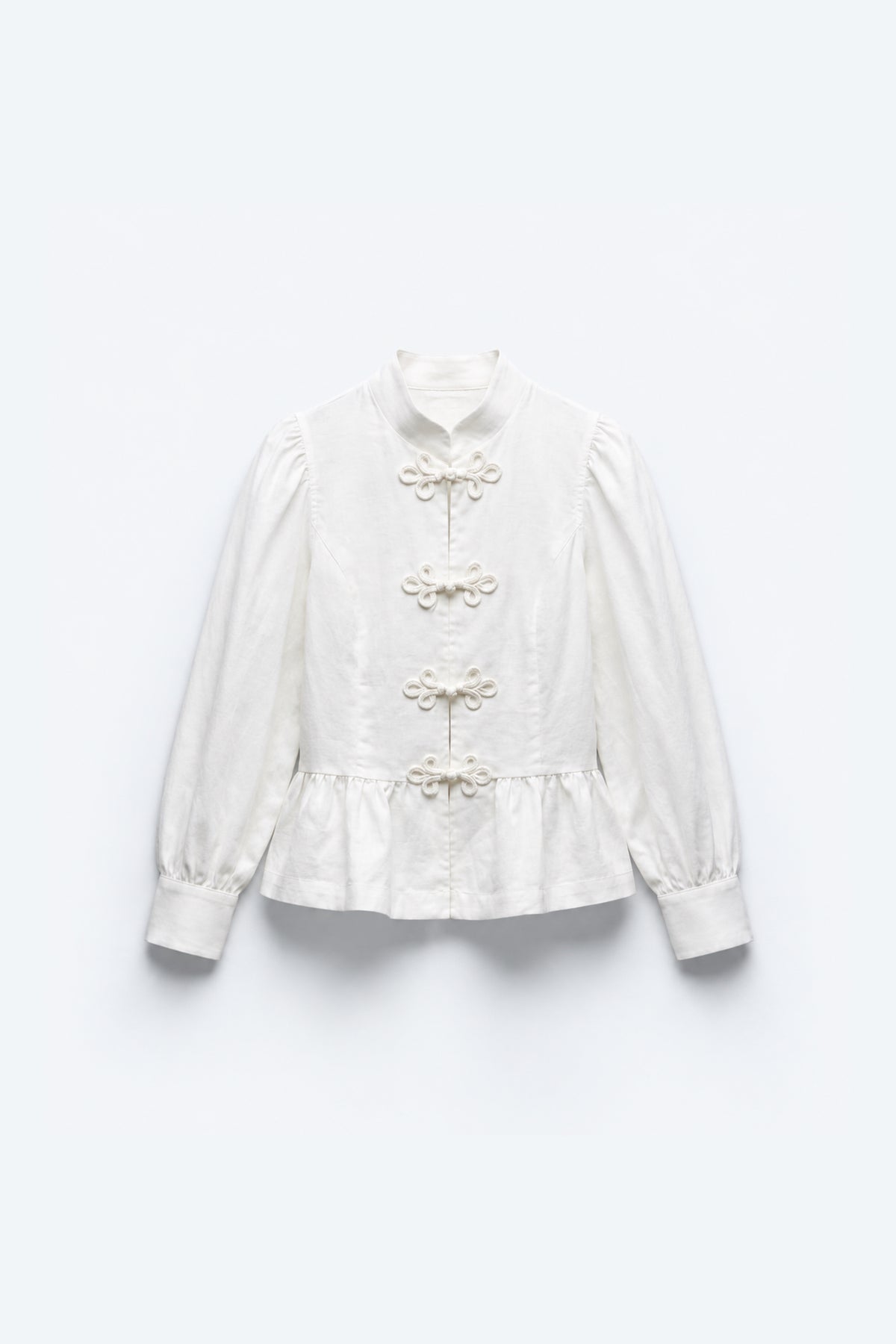 BLOUSE À COL OFFICIER ET PASSAMANTERIE