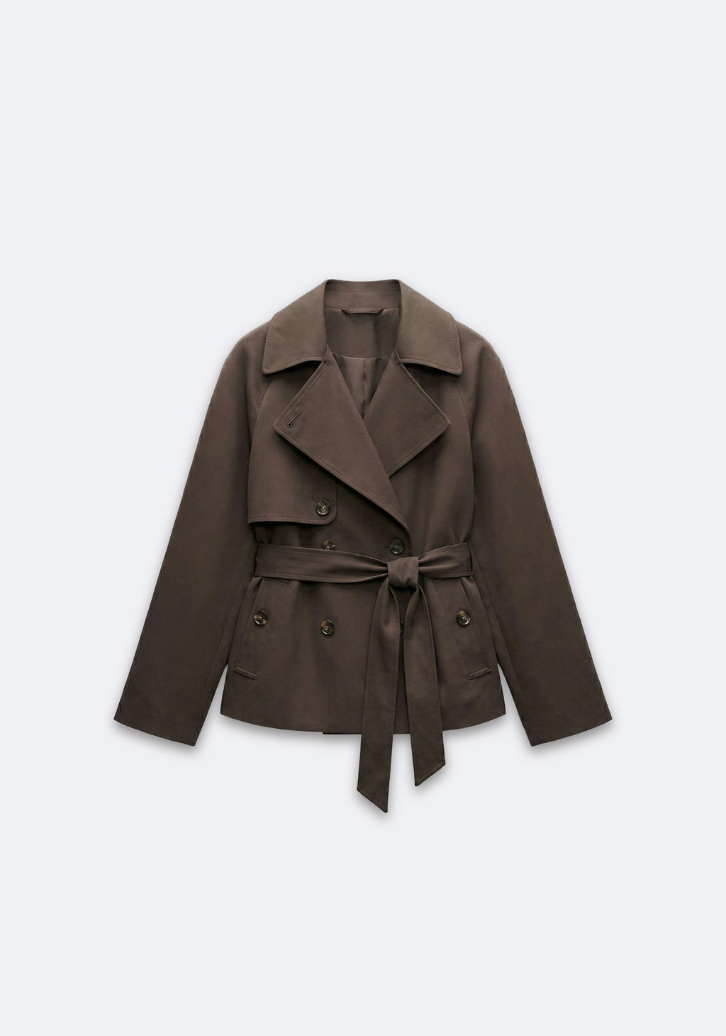 VESTE CROISÉE À CEINTURE STRUCTURÉE